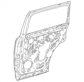 Lexus LX 22-26 rear right door