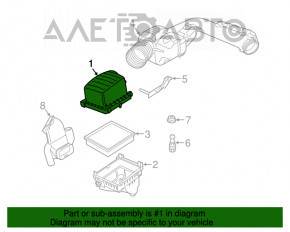 Air filter housing assembly Dodge Durango 11- 3.6, 5.7