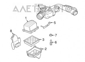Air filter housing assembly Dodge Durango 11- 3.6, 5.7