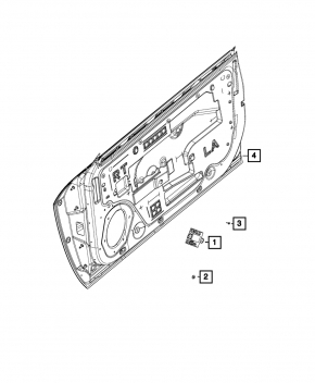 Front Right Door Computer Dodge Challenger 09-19