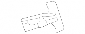 Emergency release cable for trunk lid lock Lexus IS250 IS300 IS350 06-13