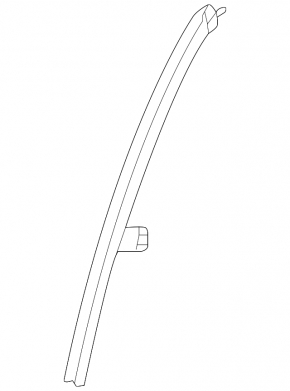 Rear Left Door Glass Guide Acura ILX 13-22