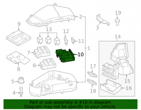 Underhood fuse box Porsche Cayenne 958 11-17