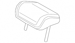 Audi Q5 80A 21-24 Rear Central Headrest, Black Leather