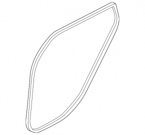 Rear left door seal for Kia Optima 16-20