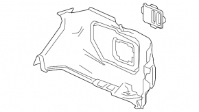 Right arch trim Chevrolet Camaro 16-23 coupe without plug