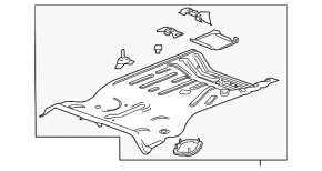Chevrolet Volt 16 trunk trough - on the body