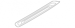 Door sill trim front right outer Kia Sorento 10-15 black, worn