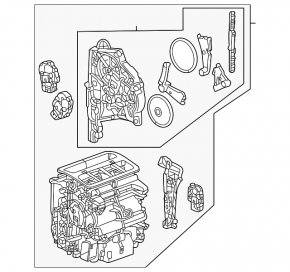The bare heater housing of the Chevrolet Equinox EV 24-26 air conditioner with dampers