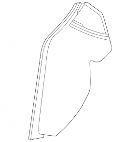 Front panel trim side left Chevrolet Equinox EV 24-26 black