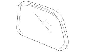 Left mirror element for Toyota RAV4 06-11