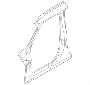 Body pillar center left Ford Flex 09-19