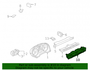 Climate control control Audi A3 8V 15-17 4d under seat heating