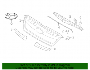 Subaru XV Crosstrek 13-14 Grille Emblem
