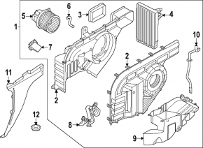 Hyundai Santa Fe 24-26 Rear Seat Heater Evaporator