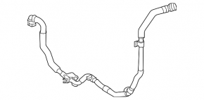 Cooling system hose for Mercedes W167 GLE 450 20-26