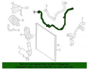 Cooling system hose for Mercedes W167 GLE 450 20-26