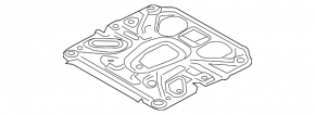 Rear underbody protection Mazda 3 14-18 BM metal, with heat shield