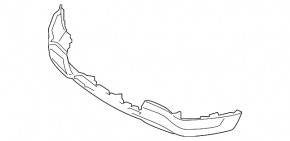 Front bumper lower part Ford Explorer 16-17 rest, structure, scratch