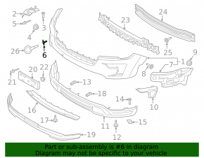 Plug towing hook front bumper Ford Explorer 18-19 rest