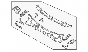 Metal wiper pan Mazda CX-5 13-16