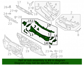 Metal wiper pan Mazda CX-5 13-16