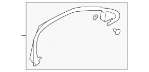 Door trim inner front right Ford Explorer 20-