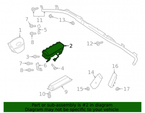 Airbag passenger in the dashboard Ford Bronco Sport 21-25