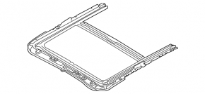 Mazda CX-9 16-18 hatch mechanism with black curtain