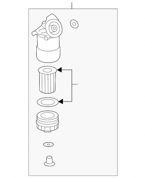 Oil filter housing VW Touareg 13-17 3.6