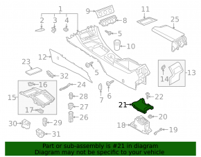 Automatic transmission shifter bracket VW Jetta 19-