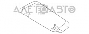 Left visor Mercedes W221 gray, without hook, for dry cleaning