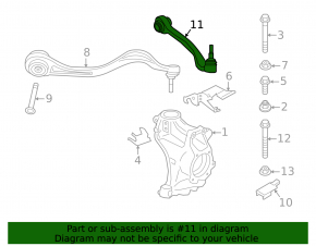Lower control arm, front left, rear, BMW Z4 18-25Z4. 3.0L