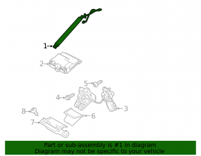 Left tailgate shock absorber Volvo XC40 19-25 electric