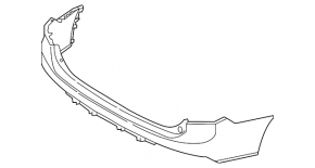 Rear bumper bare upper part Volvo XC90 16-19 for car parking