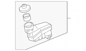 Lexus ES350 07-12 GTZ reservoir without rod