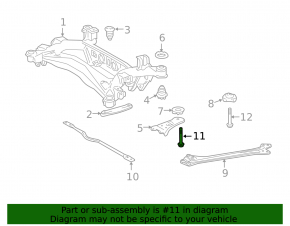 Rear subframe mounting bolt 6pcs Lexus GS350 GS430 GS450h 06-11