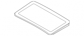 Sunroof glass BMW 3 F30 4d 12-18
