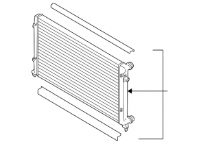 Radiator cooling water VW Beetle 12-13 2.0T AVA