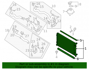 Radiator cooling water VW CC 08-17