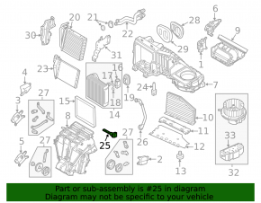 Temperature sensor in the Audi E-Tron fragrance system atomizer 19-23