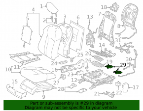 Passenger seat slide plug rear right Lexus RX350 RX450h 16-22 gray