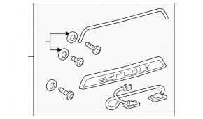 Toyota Sequoia 2008-2010 Tailgate Molding