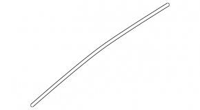 Upper door molding front right Nissan Sentra 13-19 mat