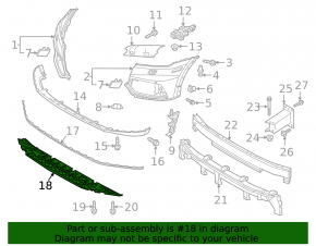 Front bumper protection Audi Q5 80A 18-20 S-Line