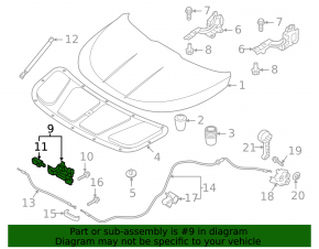 Kia Niro 23 hood lock with sensor