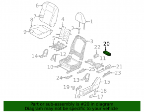 Power Seat Control Module Mitsubishi Outlander 22-25