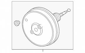 Vacuum booster Audi A4 B9 17-25