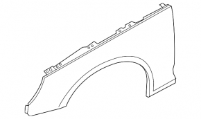 Front right wing for Audi A4 B9 17-19