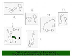 Engine Coolant Temperature Sensor Porsche Cayenne 19-26 3.0